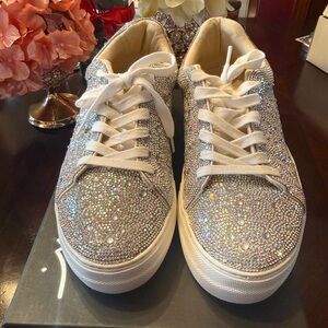 💎 Betsey Johnson Rhinestone Sneakers 💎